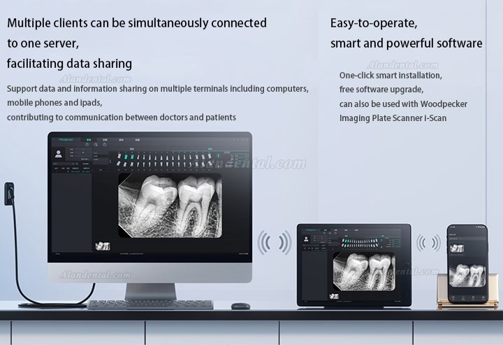 Woodpecker i-Sensor H1/H2 Dental Intraoral X-ray Imaging RVG Sensor + Software